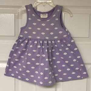 Vintage Flapdoodles Infant Dress/Jumper, 100% Cotton, Lavender Print, 12 months